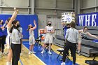 Mikayla Pucci 1000th  Wheaton College women's basketball’s Mikayla Pucci is honored after scoring her 1000th career point. - Photo By: KEITH NORDSTROM : Wheaton, basketball, Mikayla Pucci, 1000th